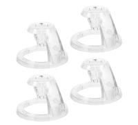 KICHOUSE 4pcs 3D Pen Stand Holder with PC Plastic Base, Scratch-Resistant and Portable Storage Bracket for 3D Printing Pens, for Craft Supplies and Creative Projects