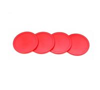 KICHOUSE 4pcs Air Hockey Pucks Replacement for Game Tables Lightweight Goalies Accessories for Table Top Ice Hockey Game Supplies