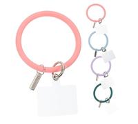 KICHOUSE 4Pcs Cellphone Lanyard Lost Phone Wrist Rings for Secure Carrying Versatile Loops for Keys Earphones and More Durable and Design