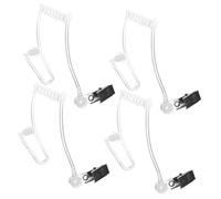 KICHOUSE 4Pcs Clear Acoustic Tube Earpiece for Mobile Phones Durable Design for Clear Communication Easy Installation Compatible with Various Headsets