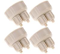 KICHOUSE 4pcs Co2 Quick Screw Cap Co2 Diffuser Aquarium Bottle Abs Plastic Easy to Use Sealed for People Who Love DIY Setup Aquarium