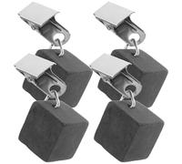 KICHOUSE 4pcs Delicate Tablecloth Weights Compact Tablecloth Weights 2.36x0.79x0.79in Stone and Iron Fixing Prevent Sliding Natural Style for Garden and Home