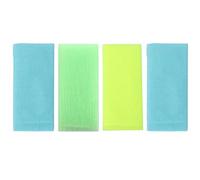 KICHOUSE 4pcs Exfoliating Shower Towel Body Scrubber Made of Skin-Friendly Nylon for Gentle Bathing, Easy to Store Bath Leg Scrubbers Suitable for Daily Use in Bathroom Random Color