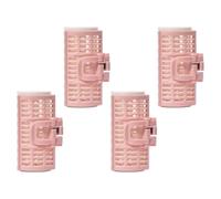 KICHOUSE 4pcs Hair Curling Rollers with Clips for Women, Portable Abs and Pp Material Hair Curlers, No Chemical Additives, for Home Use and DIY Hairstyling Random Color