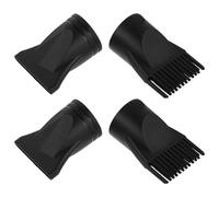 KICHOUSE 4pcs Hair Dryer Concentrator Nozzle and Comb Diffuser Attachments, Narrow Blow Dryer Nozzles for Faster Drying, Replacement Styling Tools Accessories for Home and Salon Use