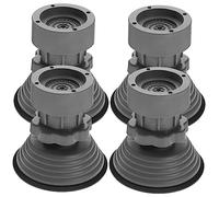 KICHOUSE 4Pcs Height Adjustable Foot Pads for Washing Machines Slip Shock Washer Mats Durable Design for Vibration Control and Stability