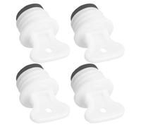 KICHOUSE 4pcs Hot Water Bottle Safety Stopper Leakproof Rubber Cap Replacement Parts for Warm Water Sack with Pp Seal Anti-drip Sealing Plug