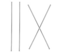 KICHOUSE 4pcs Iron Rods for Heat Conduction Experiment Thermal Conductivity Equipment Easy Handling Metal Sticks for Stem Education and DIY Projects