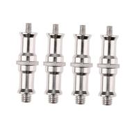 KICHOUSE 4pcs Male Threaded Screw Adapter for Light Stand Flash Light Stand Screw Tripod Adapter