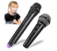 KICHOUSE 4Pcs Microphone Props Realistic Plastic Fake Microphones for Pretend Play Stage Performance and Party Favors for Costume Fun and Confidence Building