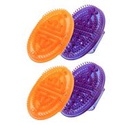 KICHOUSE 4pcs Portable Meridians Massage Brush Ergonomic PVC Body Relaxation Device with Comprehensive Coverage for Spa Session and Home Use