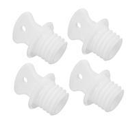 KICHOUSE 4pcs Rubber Hot Water Bottles Caps with Leakage Prevention Universal Fit Hot Bottle Stoppers for Home and Travel Use Sturdy Rubber Replacement Plugs