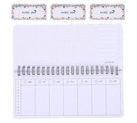 KICHOUSE 4Pcs Tear-Off Weekly Planner Notebook with Spiral Binding, Portable Blank Weekly Schedule Organizer for Students and Office, Project Planner Notepad for Daily Task Management
