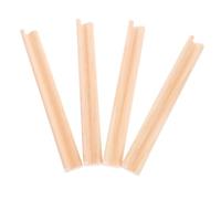 KICHOUSE 4pcs Wooden Letter Ornaments Domino Tiles Base Holder Displaying Stands for Domino Game Supplies Versatile Alphabet Stands Home Decor