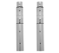 KICHOUSE 4Pcs Xlr Adapter Connectors Kit, 2 Male to Male and 2 Female to Female Xlr Gender Changers, Professional Microphone and Audio Mixer Couplers for Sound Equipment