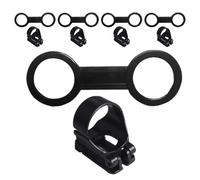 KICHOUSE 5 Sets Silicone Snorkel Keeper Clips Replacement for Dive Mask Strap Flexible Snorkel Tube Holder Attachment Band for Scuba Diving and Snorkeling Gear Accessories