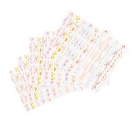 KICHOUSE 5 Sheets Waterproof Essential Oil Bottle Labels Stickers with Self-Adhesive PVC Material for Bottles and Containers, Assorted Colour, for Organising Essential Oils
