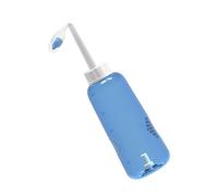 KICHOUSE 500Ml Plastic Nasal Irrigator with Upside down Use and Water Flow Control Blue Nasal Cleaning Bottle for Adults and with 2 Nozzles Creative Appearance