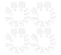 KICHOUSE 504pcs Toe Nail Tips Full Cover Nail Tips Toenails Press on Abs Material Not Easy to Break for Women and Dating