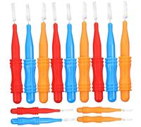 KICHOUSE 50Pcs Interdental Brushes Compact Cleaners for Household Use Lightweight Travel Friendly Teeth Cleaning Tools Safe and Chemical Construction