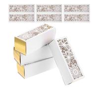 KICHOUSE 50pcs Paper Butterfly Candy Boxes with Elegant Hollow Design for Wedding Favours and Showers, Sturdy and Reliable Treat Packaging for Large Gatherings and Birthday Parties
