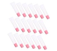 KICHOUSE 50pcs Pink Plastic Lip Balm Tubes Leak Proof and Easy to Squeeze, for Handmade Lipstick and Body Lotion Packaging