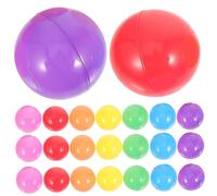 KICHOUSE 50pcs Plastic Ball Pit Balls for Playpen Bath Pool Play Diameter Lightweight Safe for Shape Recognition Hand Eye Coordination