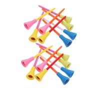 KICHOUSE 50pcs Plastic Golf Tees Lightweight and Portable Golf Ball Holders for Indoor Practice Driving Range Essential Training Tool for Pros