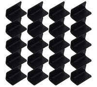 KICHOUSE 50pcs Plastic Shipping Corner Guards Foam Corner Guards for Shipping Edges Protector 2.16x1.18x1.18in Black Banding Protection for Transportation and Storage