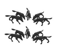 KICHOUSE 50Pcs Realistic Police Dog Figurines Simulation Animal Models for Sand Table Therapy and Role Playing Games Friendly Promotes Coordination and Social Skills