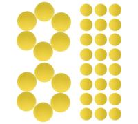 KICHOUSE 50pcs Yellow EVA Foam Launch Balls 2cm Soft Safe Foam Projectile Rounds Refill for Blaster Target Practice and Outdoor Shooting Games