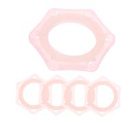 KICHOUSE 5pcs Anti-skid Microphone Handheld Mic Easy to Install Six-corner Design for Ktv and Events