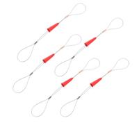 KICHOUSE 5pcs Cable Puller Wire Pulling Tool Set with Silver PC and Iron Wire Material, Easy to Carry and Operate for Wiring Installation