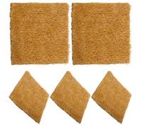 KICHOUSE 5PCS Chicken Nesting Pads - 12"X12" Plastic Artificial Turf Pads for Chicken Nesting Boxes - Bedding & Liners for Laying Hens - Easy Clean Up