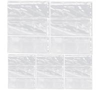 KICHOUSE 5pcs Coin Collection Binder Sleeves 9-hole PC Plastic Pages with Separate Pockets for Coin and Badge Storage Suitable for Collectors