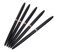 KICHOUSE 5pcs Nail Art Liner Brushes Set for Personal Home Use, Portable and Easy to Store Aluminum and Fiber Material, Stylish Appearance Nail Art Tool for Precise Manicure Painting