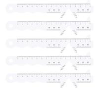 KICHOUSE 5pcs Plastic Pupil Distance Ruler for Accurate Precision Measurement, Portable Pupillary Distance Tool for Opticians and Institutions