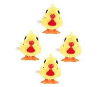 KICHOUSE 5Pcs Wind Up Jumping Chick Funny Party Favors for Novelty Chicken Clockwork for Compact and Easy to Use for Garden Decoration and Playtime