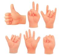 KICHOUSE 6 Pcs Cute Mini Finger Interactive for Cats Small Dogs Portable Tpr Fingertips Teasing Prank Safe Fun present for Pets
