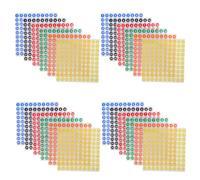 KICHOUSE 60 Sheets Round Colored Dot Stickers with White Numbers Multicolor Adhesive Color Coding Labels for Planner Inventory File Sorting and Container Organization