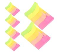 KICHOUSE 600pcs Sticky Tabs Self-adhesive Memo Notes for Book Annotation and Page Marking Vibrant Index Stickers for School Supplies and Office Organization