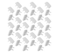 KICHOUSE 60pcs Safety Electric Plug Protectors White Abs Material Anti-electric Shock Hidden Design Plug Covers for Sockets and Electrical Outlets Childproof Safety at Home