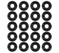 KICHOUSE 60pcs Walker Replacement Arm Adjustment Knobs with 60 Black Plastic Curved Washers, Optimized Fit and U-shaped Design for 19mm Tube Walkers and Rollators, for Elderly Users