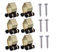 KICHOUSE 6PCS Adjustable Wall Mounted Fishing Rod Holders Clips Pole Storage Rack for Convenient Home Garage Organization