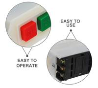 KICHOUSE 6pcs Bench Grinder Push Button Switch Industrial Start Stop Control for Drill Press Cutting Machines Safety Power Off Switch with Rapid Response and Construction