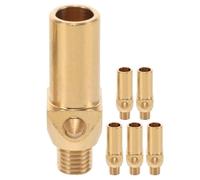 KICHOUSE 6pcs Brass Gas Burner Nozzle Kit Durable Replacement Nozzles for Bbq Grills Camping Stoves Furnace Burners Easy Installation Consistent Spray Versatile Use
