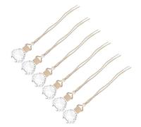 KICHOUSE 6pcs Car Perfume Bottle Pendant Hanging Pendant Glass 15ml Car Fragrance Bottle for Home and Office Aroma Diffuser to Relax Mind and Body and Boost Mood