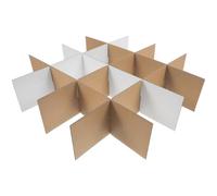 KICHOUSE 6Pcs Cardboard Dividers for Moving Boxes with Grid Pattern Suitable for Packing and Storage