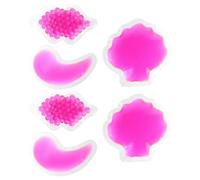 KICHOUSE 6pcs Cold Packs Lips-Shaped Cold Pack Hot Or Therapy Beauty Treatment PVC Cool Soothing Gel First Aid Kit for Sprains and Fever Relief