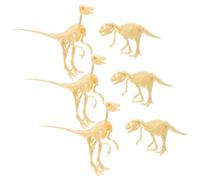 KICHOUSE 6pcs Dinosaur Fossil Model Dinosaur Skeleton Building Engaging DIY Archaeological Experience for Safe Plastic Materials Fun Educational Activity